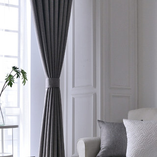 Sleek City Gray Blackout Curtain 5