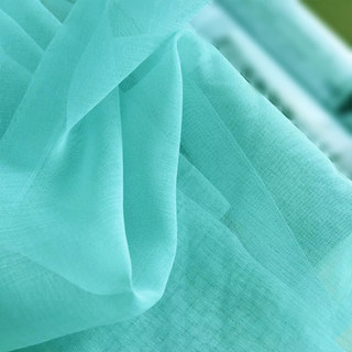Smarties Turquoise Green Soft Sheer Curtain