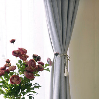 Subtle Spring Silver Gray Colour Curtain 3