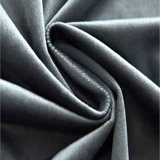 Luxury Metallic Blue Gray Velvet Curtains 9