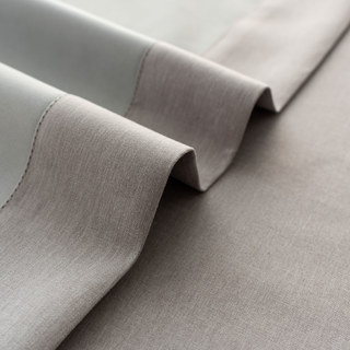 Herringbone Light Lilac Gray 100% Blackout Curtain 15