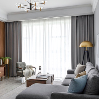 Herringbone Light Lilac Gray 100% Blackout Curtain 3