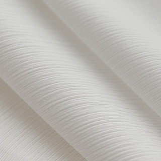 Pinstripes White Crushed Sheer Sheer Curtain 8