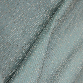 Metallic Fantasy Subtle Textured Striped Sparkling Shimmering Grayish Green Curtain