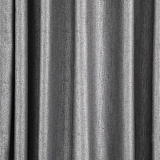 Metallic Fantasy Subtle Textured Striped Sparkling Shimmering Silver Gray Curtain 5