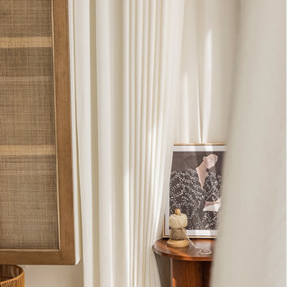 Arezzo Ivory White Chevron Textured Heavy Semi Sheer Sheer Curtain 5