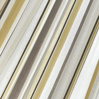 Moondance Yellow Gray Striped Semi Sheer Sheer Curtains 8