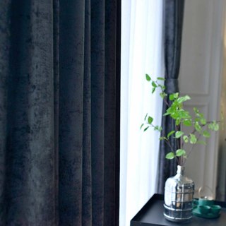 Luxury Gray Colour Chenille Curtain 4