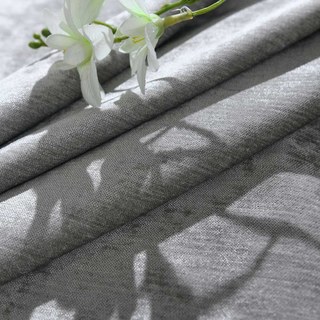 Luxury Silver Gray Colour Chenille Curtain 5