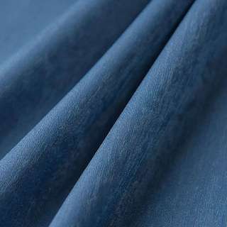 Satiny Touch Navy Blue Sheer Curtain