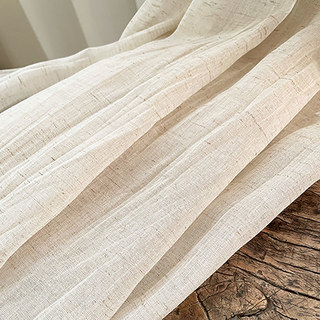 Love Crush Linen Style Crinkle Voile Curtains 3