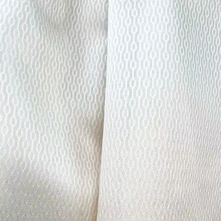 Shimmering Chains Ivory White Striped Sheer Curtain 3