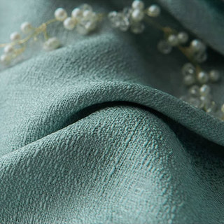 The Bright Side Mint Green Heavy Semi Sheer Sheer Curtain