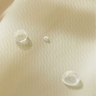 Avila Waterproof Textured Cream Yellow Outdoor Sheer Curtain