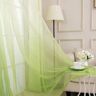 Candy Land Ombre Green Voile Curtains 4