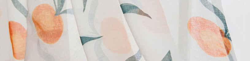 Print Sheer Curtain