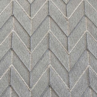 Elegante Art Deco Chevron Silvery Gray Curtains 6