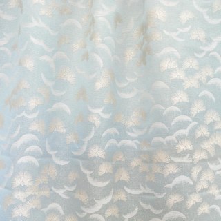 Fluttering Fanburst Art Deco Geometric Pastel Sage Duck Egg Green Curtains 4