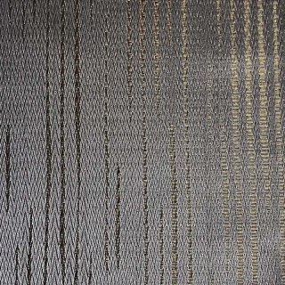 Sunbeam Glistening Subtle Textured Striped Champagne Gold and Gray Curtain 8