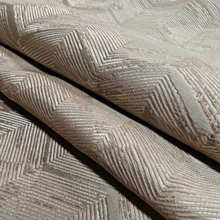 Zigzag Symphony Chevron Taupe Brown Faux Silk Modern Geometric Curtains 1