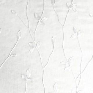 Love Fantasy White Leaf Sheer Curtain 7