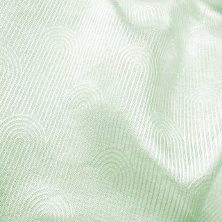 Rolling Hills Art Deco Shimmering Green Sheer Curtains