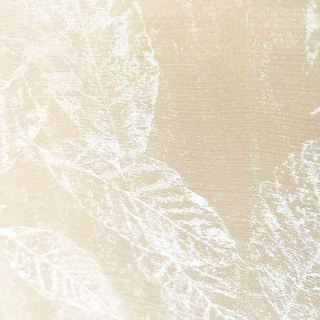 Shimmering Leaves Champagne Gold Sheer Curtain 8