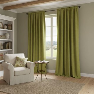 Pine Valley Olive Green Blackout Curtain 3