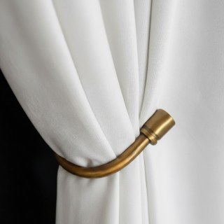 Premium Pearl White Velvet Curtain
