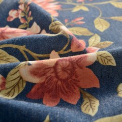 Elegante Pfingstrosenblaue Vorhänge 5