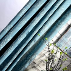 Feuerwerk Tealblaue Gardine 6