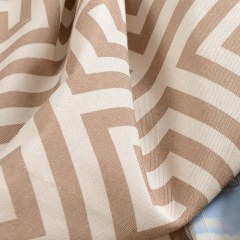 Griechisches Schlüsselmuster Hellbraune Gardine 7