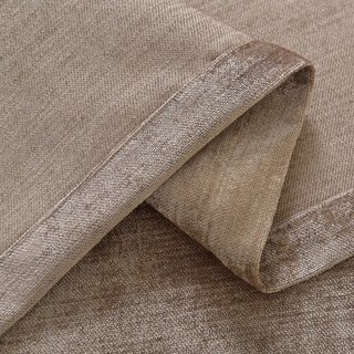 Luxuriöser Chenille Braun Taupe Vorhang 5