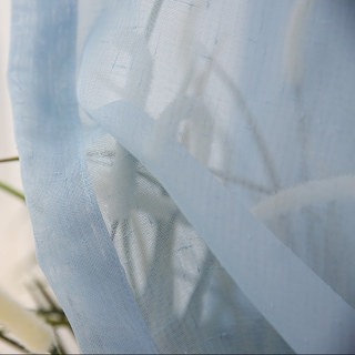 Notting Hill Baby Blue Luxus Voile Vorhang