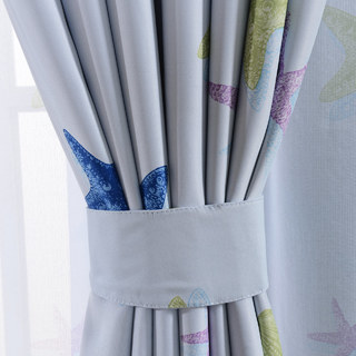 Seestern Babyblau Vorhang 8