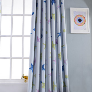 Seestern Babyblau Vorhang 6