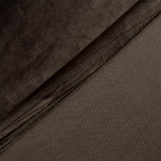 Glänzender dunkelbrauner Samtvorhang 4