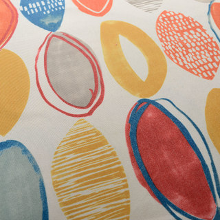 Infinity Rot Modernes Geometrisches Muster Vorhang 10