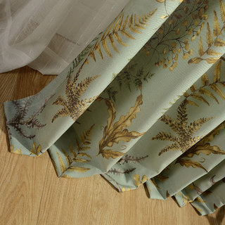 Einzigartiger rustikaler Glen Grün Vorhang 3