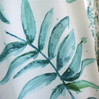 Tropische Dschungel-Palmen-Grün-Blätter Vorhang 8