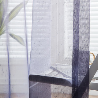 Die perfekte Mischung Ombre Lila Strukturierter Transparenter Voile Vorhang 7