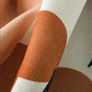 Süß wie eine Pfirsich Leinen-Optik Druckvorhang 6