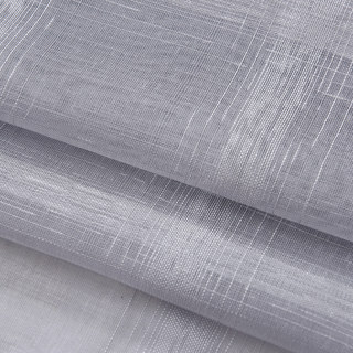 Roma Gestreifte Gitterstruktur Gewebte Schiere Voile Vorhänge 3