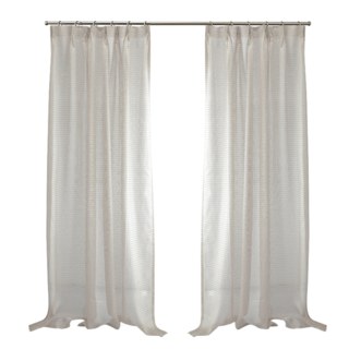 Tide Luxuriöse horizontale gestreifte Pastellkaffee Voile Gardine 12