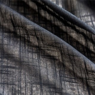 Ein Hauch von Sonnenschein, halbtransparent, schwarzes, schweres Netzgardine