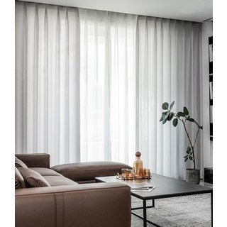 Silk Road Elegantes Aschgraues Chiffon Voile Vorhang 3