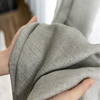 Die helle Seite Lichtgrauer schwerer Schier Voile Vorhang 5