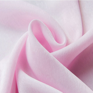 Seidiger Griff Rosa Voile Vorhang 5