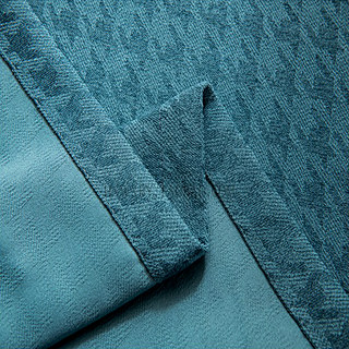 Hundzahnmuster Teal Blue Verdunkelungsvorhang