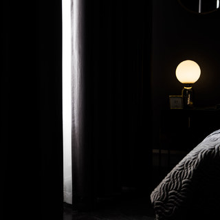 Gewellte Wellen Superdicker Dunkelgrauer 100% Verdunkelungs-Vorhang 11